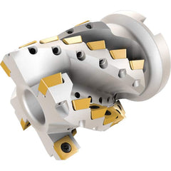 Iscar - Indexable Square-Shoulder End Mills Cutting Diameter (mm): 63.00 Cutting Diameter (Decimal Inch): 2.4800 - Exact Tooling