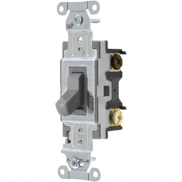 Bryant Electric - Wall & Dimmer Light Switches Switch Type: Three Way Switch Operation: Toggle - Exact Tooling