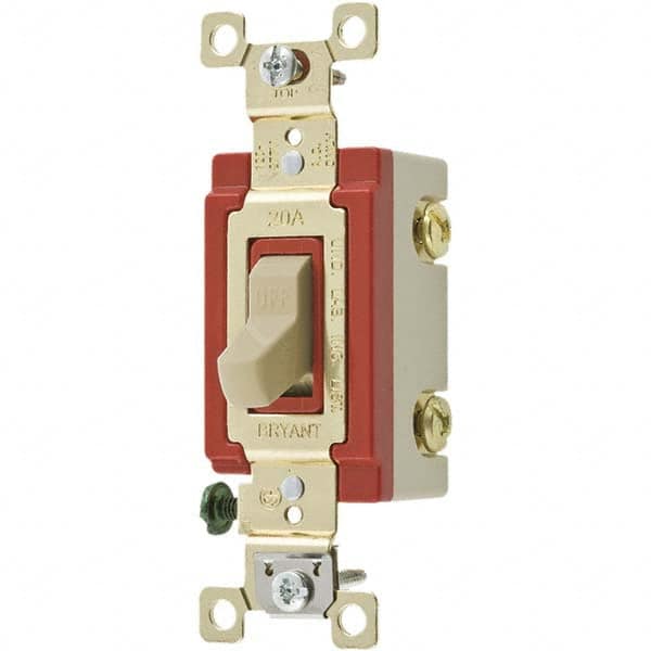Bryant Electric - Wall & Dimmer Light Switches Switch Type: NonDimmer Switch Operation: Toggle - Exact Tooling