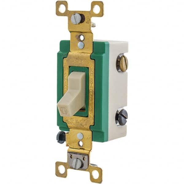 Bryant Electric - Wall & Dimmer Light Switches Switch Type: Three Way Switch Operation: Toggle - Exact Tooling