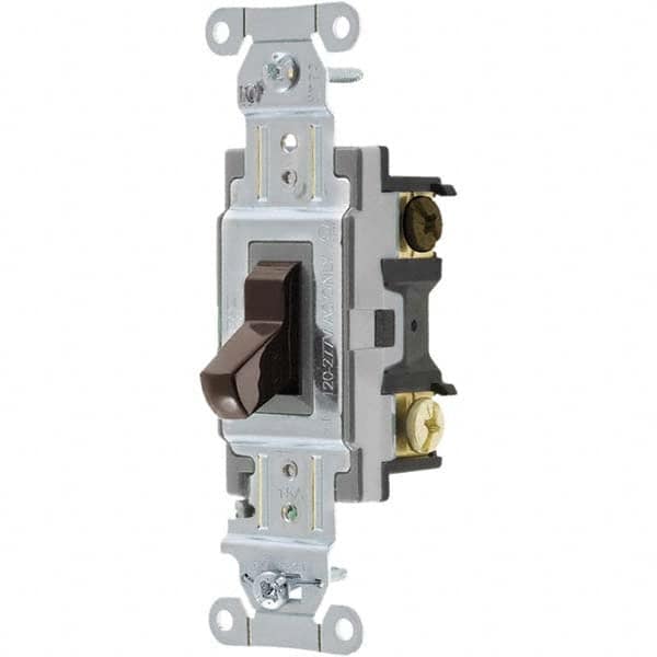 Bryant Electric - Wall & Dimmer Light Switches Switch Type: Three Way Switch Operation: Toggle - Exact Tooling