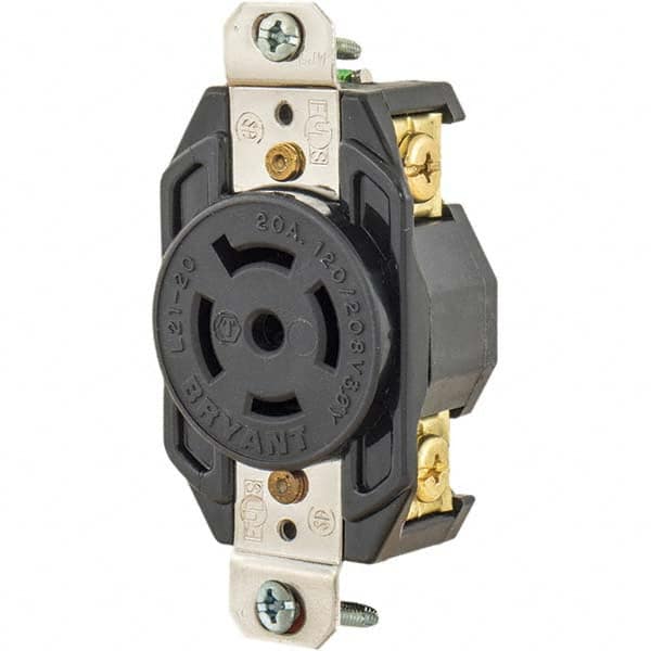Bryant Electric - Twist Lock Receptacles Receptacle/Part Type: Receptacle Gender: Female - Exact Tooling