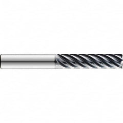 SGS - 1/2" Diam 7 Flute Solid Carbide 0.03" Corner Radius End Mill - Exact Tooling