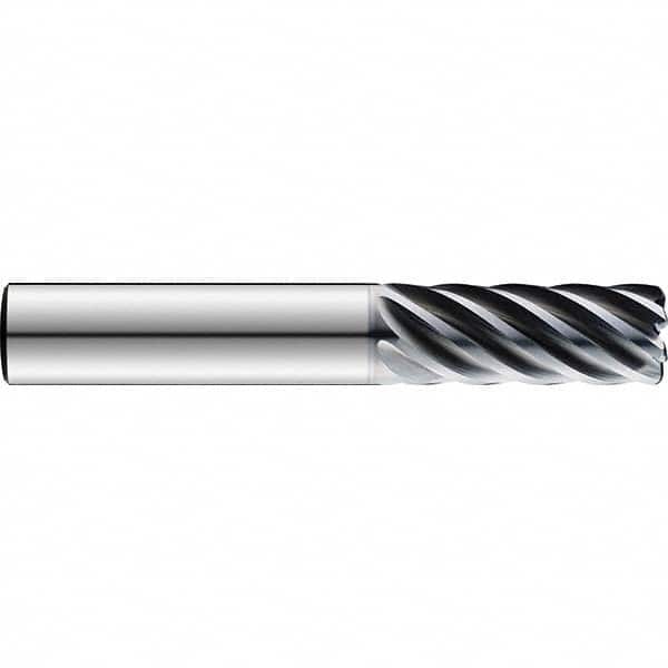 SGS - 6" Diam 7 Flute Solid Carbide 0.5mm Corner Radius End Mill - Exact Tooling