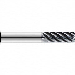 SGS - 6" Diam 7 Flute Solid Carbide 0.5mm Corner Radius End Mill - Exact Tooling
