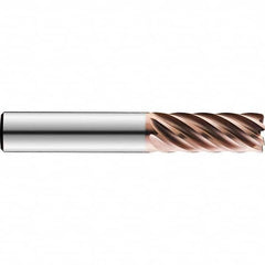 SGS - 6" Diam 7 Flute Solid Carbide 0.3mm Corner Radius End Mill - Exact Tooling
