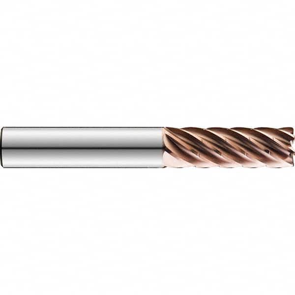 SGS - 6mm, 15mm LOC, 6mm Shank Diam, 63mm, 7 Flute Solid Carbide Square End Mill - Exact Tooling