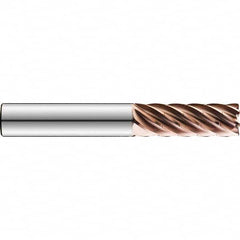 SGS - 6mm, 15mm LOC, 6mm Shank Diam, 63mm, 7 Flute Solid Carbide Square End Mill - Exact Tooling