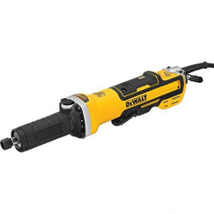 DeWALT - 1/4" Collet, 7,500-25,000 RPM, Inline, Electric Die Grinder - Exact Tooling