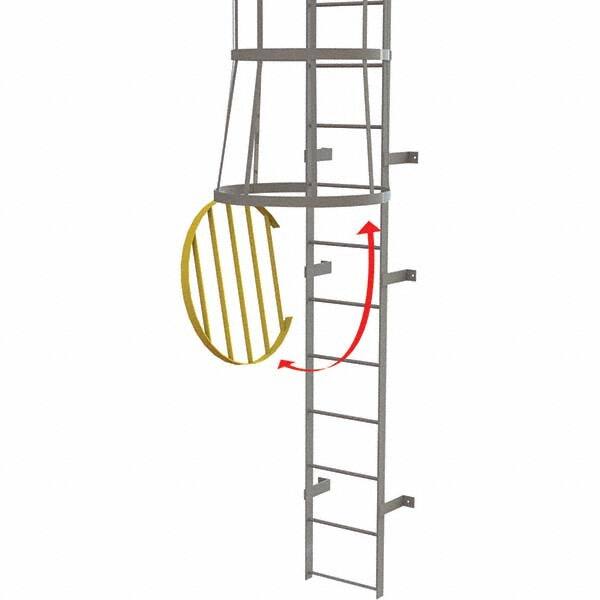 TRI-ARC - Ladder Accessories Type: Door For Use With: Tri-Arc Fixed Yellow Steel Cage Ladders - Exact Tooling