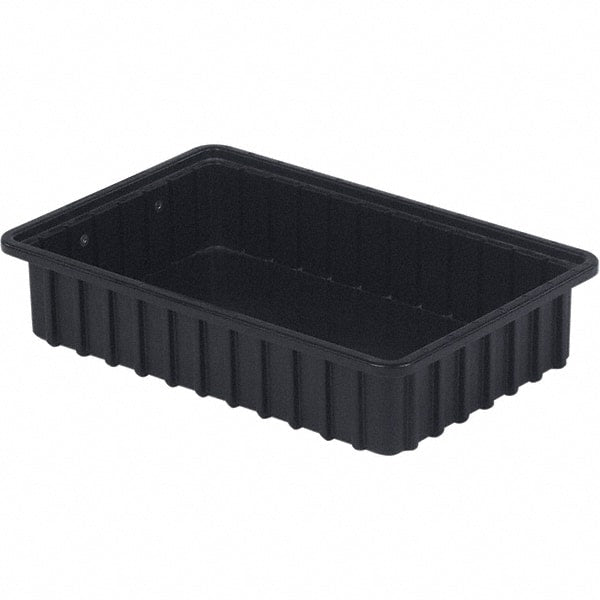 LEWISBins+ - 10-7/8" Wide x 3-1/2" High, Black Bin Divider Box - Use with DV1035 Short - Exact Tooling