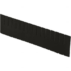 LEWISBins+ - 20-1/4" High, Black Bin Divider - Use with DC3080, Long Side Measures 7.4" Tall - Exact Tooling