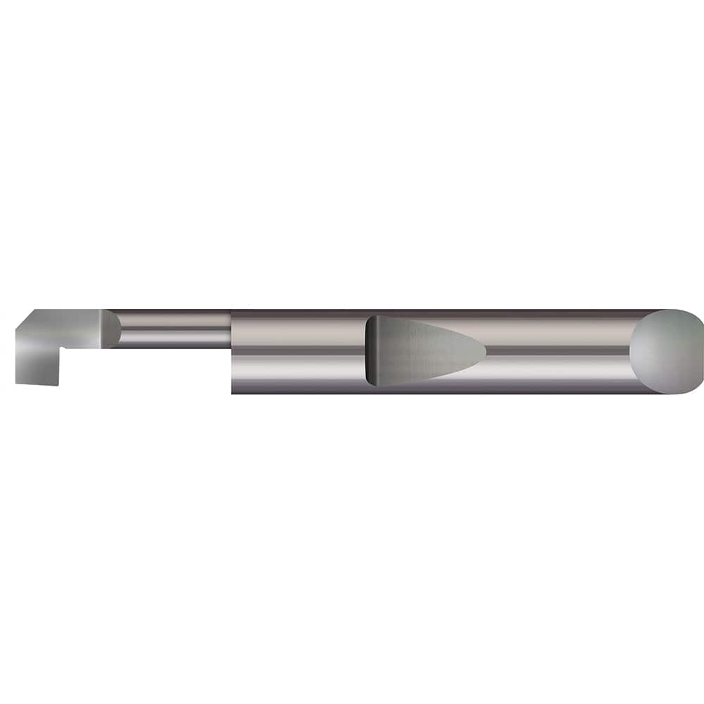 Micro 100 - Boring Bars; Minimum Bore Diameter (Decimal Inch): 0.1800 ; Maximum Bore Depth (Decimal Inch): 0.5000 ; Maximum Bore Depth (Inch): 1/2 ; Material: Solid Carbide ; Boring Bar Type: Back Boring ; Shank Diameter (Decimal Inch): 0.2500 - Exact Tooling