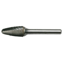 SF-41 Standard Cut Solid Carbide Bur-Round Nose Tree Shape - Exact Tooling