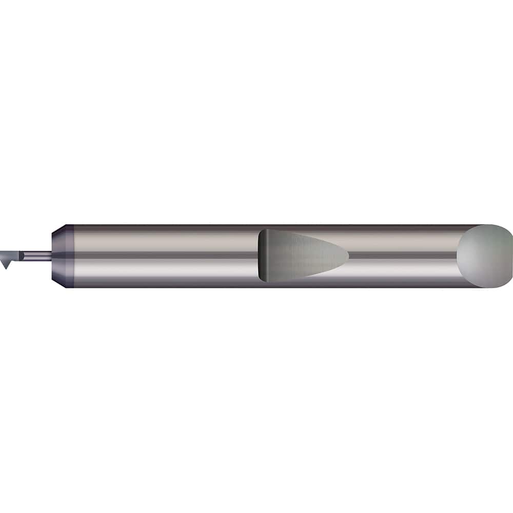 Micro 100 - Single Point Threading Tools; Thread Type: Internal ; Material: Solid Carbide ; Profile Angle: 60 ; Threading Diameter (Decimal Inch): 0.0350 ; Threading Diameter (mm): 0.90 ; Cutting Depth (Decimal Inch): 0.1000 - Exact Tooling