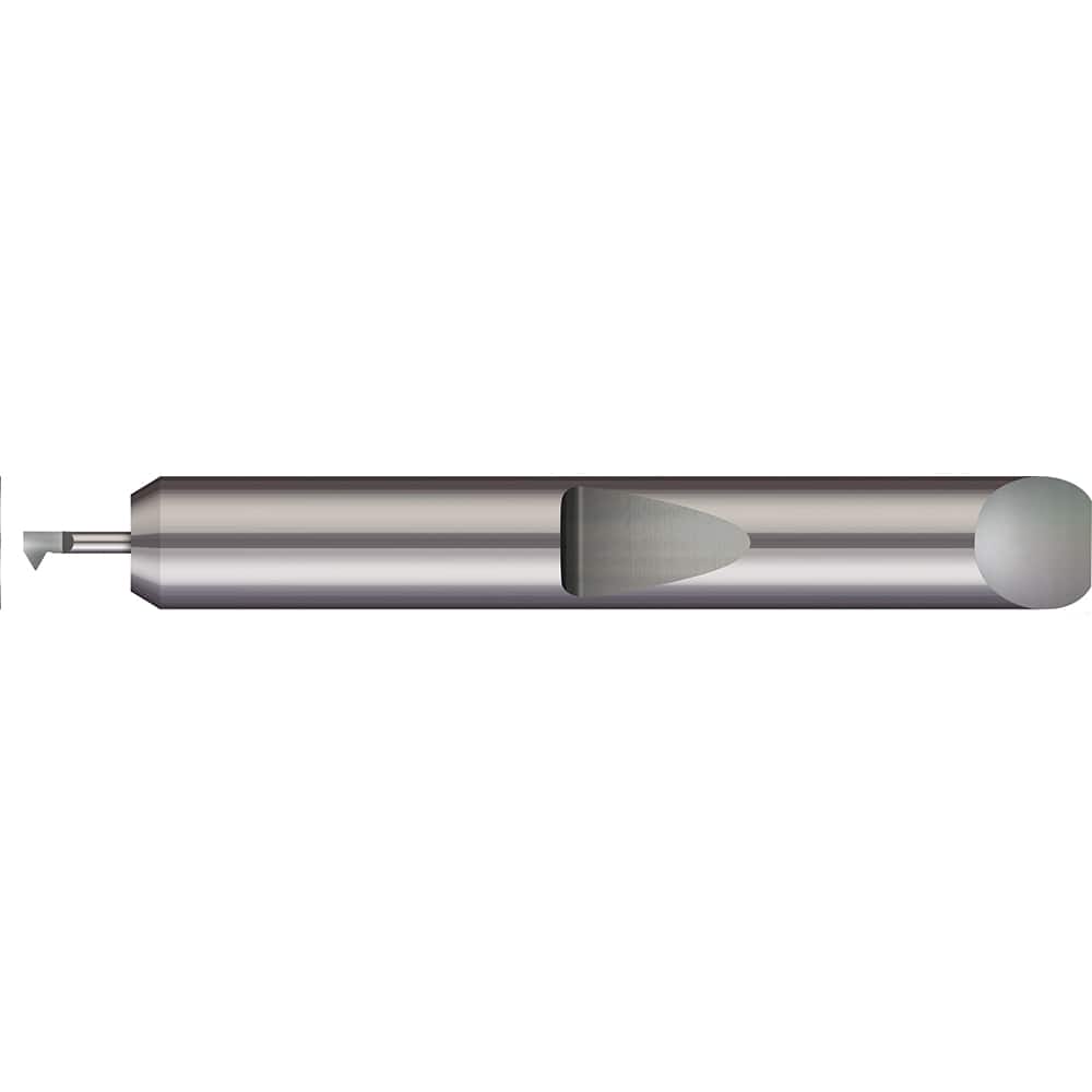 Micro 100 - Single Point Threading Tools; Thread Type: Internal ; Material: Solid Carbide ; Profile Angle: 60 ; Threading Diameter (Decimal Inch): 0.0350 ; Threading Diameter (mm): 0.90 ; Cutting Depth (Decimal Inch): 0.1500 - Exact Tooling