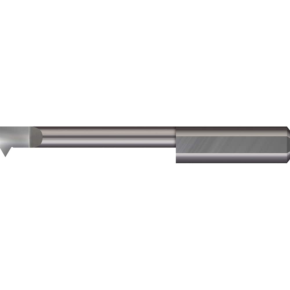 Micro 100 - Single Point Threading Tools; Thread Type: Internal ; Material: Solid Carbide ; Profile Angle: 60 ; Threading Diameter (mm): 9.60 ; Cutting Depth (Decimal Inch): 0.7874 ; Cutting Depth (mm): 20.00 - Exact Tooling