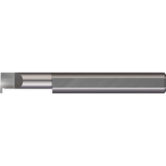 Micro 100 - Grooving Tools; Grooving Tool Type: Full Radius ; Material: Solid Carbide ; Shank Diameter (Decimal Inch): 0.3750 ; Shank Diameter (Inch): 3/8 ; Groove Width (Decimal Inch): 0.0460 ; Projection (Decimal Inch): 0.1000 - Exact Tooling