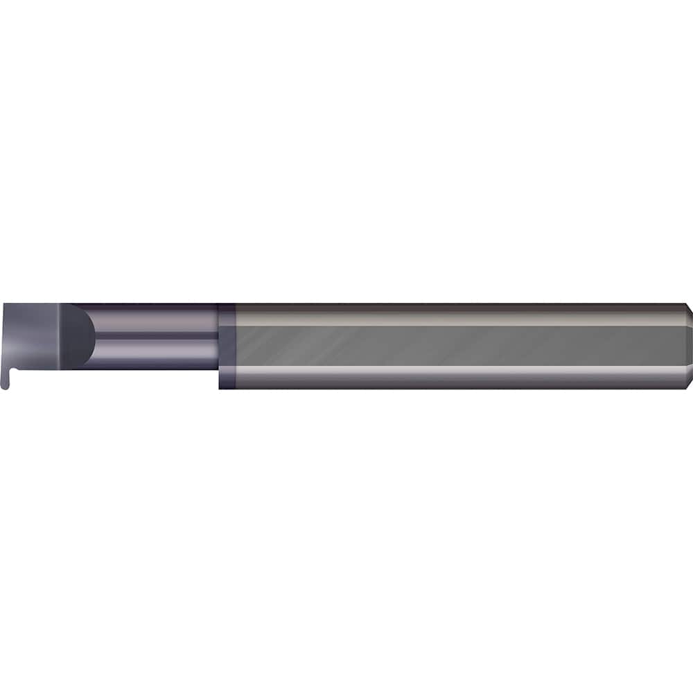 Micro 100 - Grooving Tools; Grooving Tool Type: Full Radius ; Material: Solid Carbide ; Shank Diameter (Decimal Inch): 0.5000 ; Shank Diameter (Inch): 1/2 ; Groove Width (Decimal Inch): 0.1870 ; Projection (Decimal Inch): 0.1500 - Exact Tooling