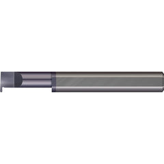 Micro 100 - Grooving Tools; Grooving Tool Type: Full Radius ; Material: Solid Carbide ; Shank Diameter (Decimal Inch): 0.5000 ; Shank Diameter (Inch): 1/2 ; Groove Width (Decimal Inch): 0.1870 ; Projection (Decimal Inch): 0.1500 - Exact Tooling
