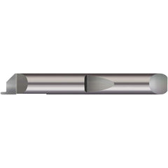Micro 100 - Grooving Tools; Grooving Tool Type: Face ; Material: Solid Carbide ; Shank Diameter (Decimal Inch): 0.3750 ; Shank Diameter (Inch): 3/8 ; Groove Width (Decimal Inch): 0.0780 ; Projection (Decimal Inch): 0.1000 - Exact Tooling