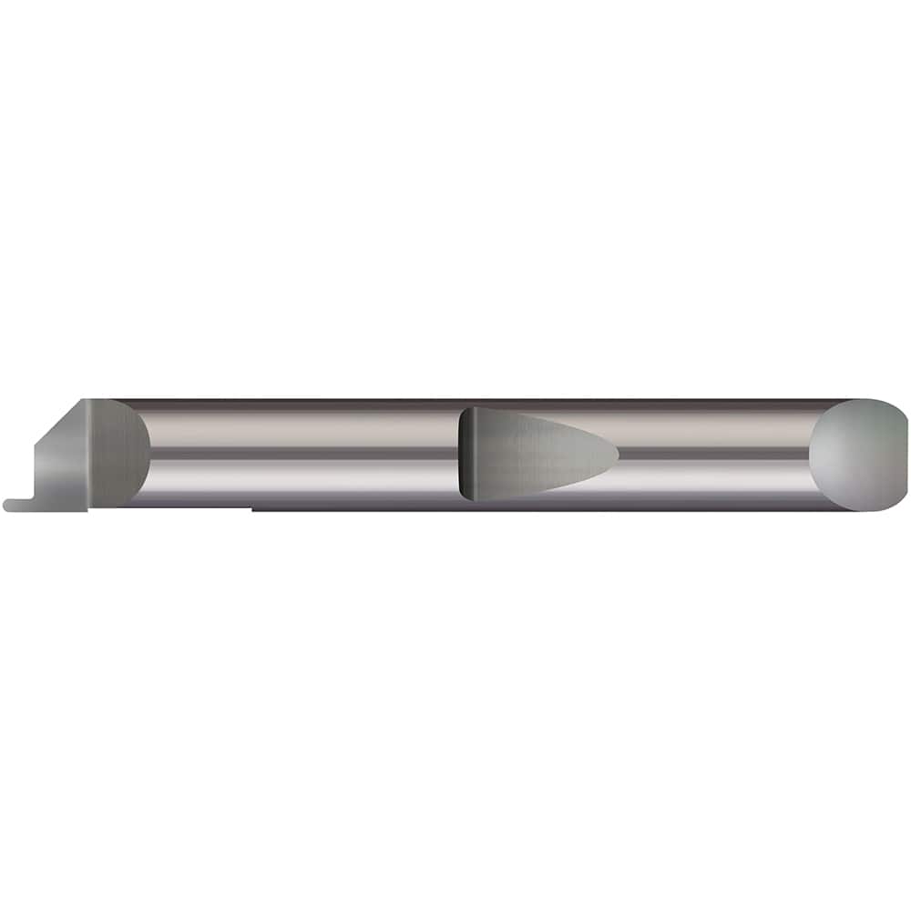 Micro 100 - Grooving Tools; Grooving Tool Type: Face ; Material: Solid Carbide ; Shank Diameter (Decimal Inch): 0.1875 ; Shank Diameter (Inch): 3/16 ; Groove Width (Decimal Inch): 0.0150 ; Projection (Decimal Inch): 0.0250 - Exact Tooling