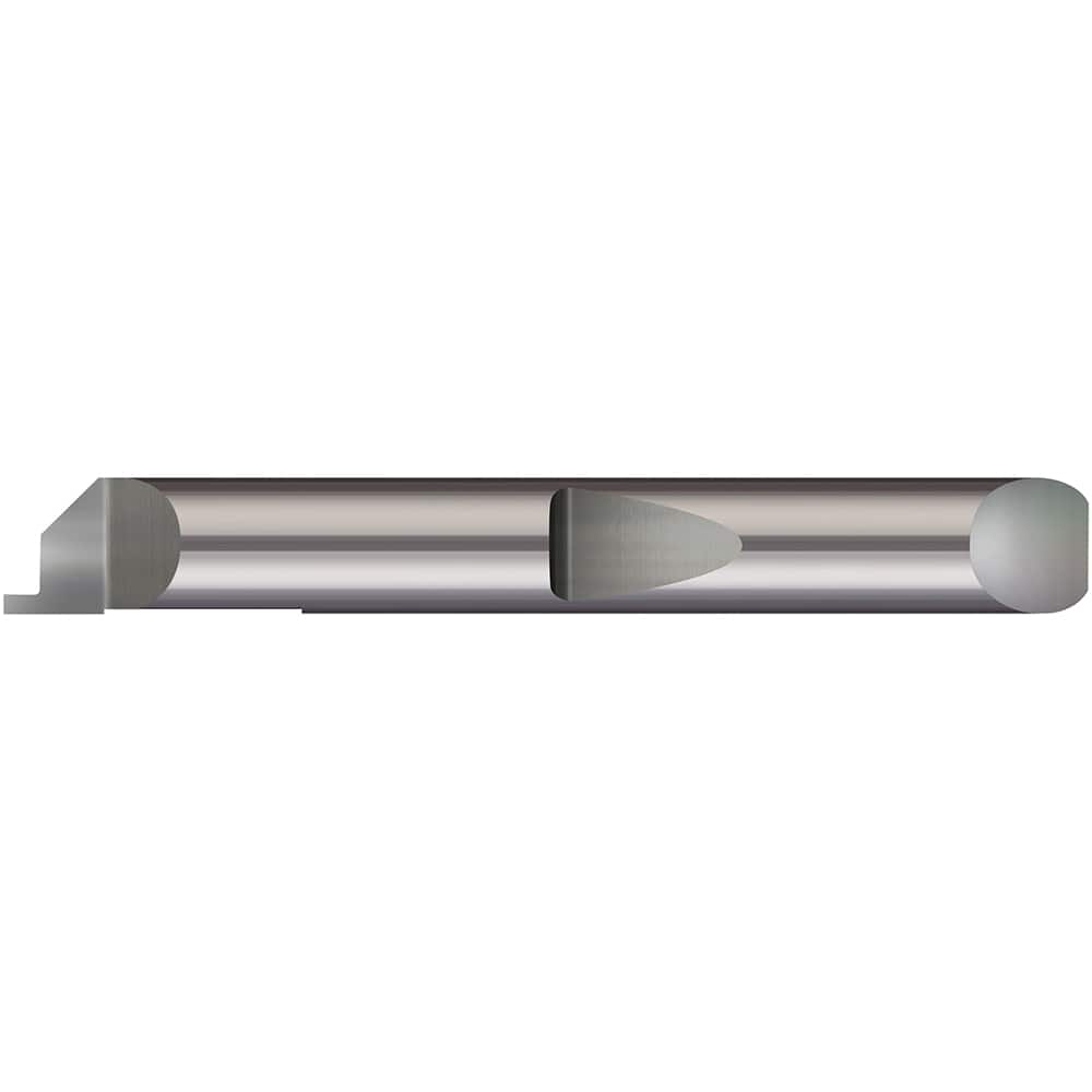 Micro 100 - Grooving Tools; Grooving Tool Type: Face ; Material: Solid Carbide ; Shank Diameter (Decimal Inch): 0.1875 ; Shank Diameter (Inch): 3/16 ; Groove Width (Decimal Inch): 0.0620 ; Projection (Decimal Inch): 0.1000 - Exact Tooling