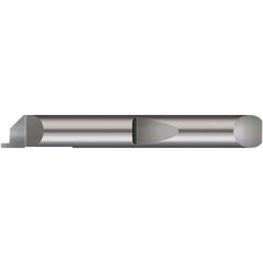 Micro 100 - Grooving Tools; Grooving Tool Type: Face ; Material: Solid Carbide ; Shank Diameter (Decimal Inch): 0.3750 ; Shank Diameter (Inch): 3/8 ; Groove Width (Decimal Inch): 0.1250 ; Projection (Decimal Inch): 0.1000 - Exact Tooling