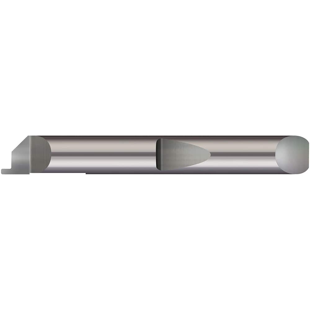 Micro 100 - Grooving Tools; Grooving Tool Type: Face ; Material: Solid Carbide ; Shank Diameter (Decimal Inch): 0.1875 ; Shank Diameter (Inch): 3/16 ; Groove Width (Decimal Inch): 0.0150 ; Projection (Decimal Inch): 0.0250 - Exact Tooling