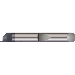 Micro 100 - Grooving Tools; Grooving Tool Type: Face ; Material: Solid Carbide ; Shank Diameter (Decimal Inch): 0.3750 ; Shank Diameter (Inch): 3/8 ; Groove Width (Decimal Inch): 0.1250 ; Projection (Decimal Inch): 0.1000 - Exact Tooling