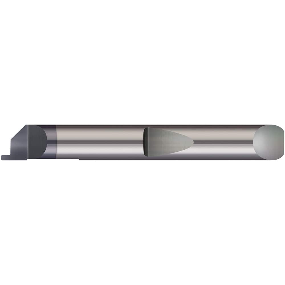 Micro 100 - Grooving Tools; Grooving Tool Type: Face ; Material: Solid Carbide ; Shank Diameter (Decimal Inch): 0.3750 ; Shank Diameter (Inch): 3/8 ; Groove Width (Decimal Inch): 0.0620 ; Projection (Decimal Inch): 0.0750 - Exact Tooling