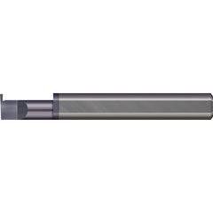 Micro 100 - Grooving Tools; Grooving Tool Type: Retaining Ring ; Material: Solid Carbide ; Shank Diameter (Decimal Inch): 0.2500 ; Shank Diameter (Inch): 1/4 ; Groove Width (Decimal Inch): 0.0250 ; Projection (Decimal Inch): 0.0500 - Exact Tooling