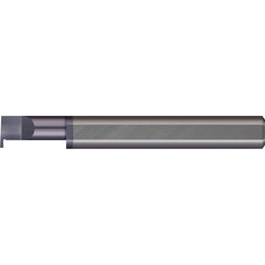 Micro 100 - Grooving Tools; Grooving Tool Type: Retaining Ring ; Material: Solid Carbide ; Shank Diameter (Decimal Inch): 0.3750 ; Shank Diameter (Inch): 3/8 ; Groove Width (Decimal Inch): 0.0870 ; Projection (Decimal Inch): 0.1000 - Exact Tooling