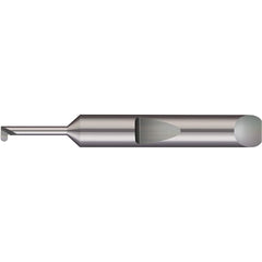 Micro 100 - Grooving Tools; Grooving Tool Type: Full Radius ; Material: Solid Carbide ; Shank Diameter (Decimal Inch): 0.1875 ; Shank Diameter (Inch): 3/16 ; Groove Width (Decimal Inch): 0.0150 ; Projection (Decimal Inch): 0.0300 - Exact Tooling