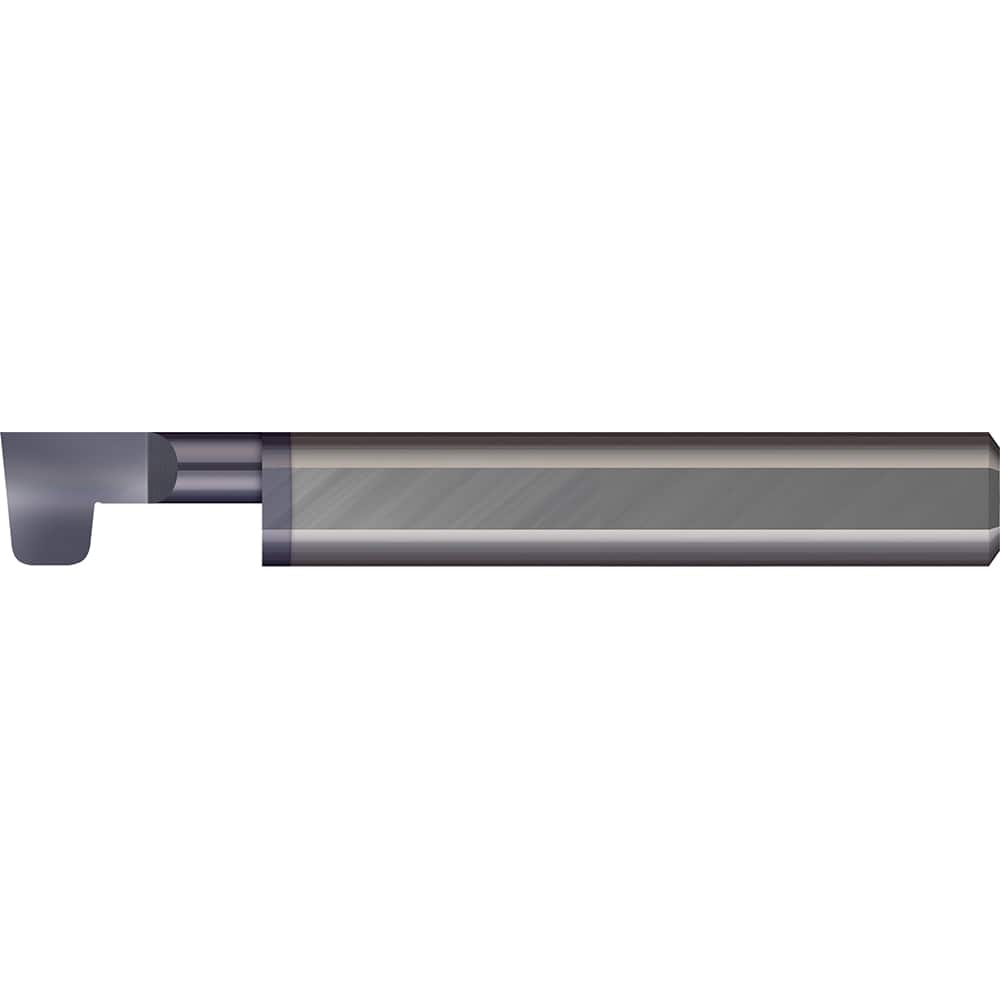 Micro 100 - Grooving Tools; Grooving Tool Type: O-Ring ; Material: Solid Carbide ; Shank Diameter (Decimal Inch): 0.3750 ; Shank Diameter (Inch): 3/8 ; Groove Width (Decimal Inch): 0.2410 ; Projection (Decimal Inch): 0.1150 - Exact Tooling