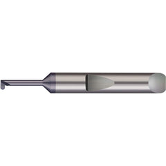 Micro 100 - Grooving Tools; Grooving Tool Type: Full Radius ; Material: Solid Carbide ; Shank Diameter (Decimal Inch): 0.1875 ; Shank Diameter (Inch): 3/16 ; Groove Width (Decimal Inch): 0.0300 ; Projection (Decimal Inch): 0.0250 - Exact Tooling