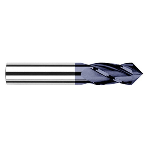 0.5000″ (1/2″) Cutter Diameter × 1.0000″ (1″) Length of Cut × 60° included Carbide Drill/End Mill, 2 Flutes, AlTiN Coated
