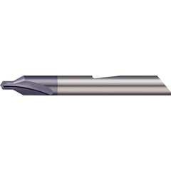 Micro 100 - #5 60° 1/2" Body Diam Solid Carbide Combo Drill & Countersink - Exact Tooling