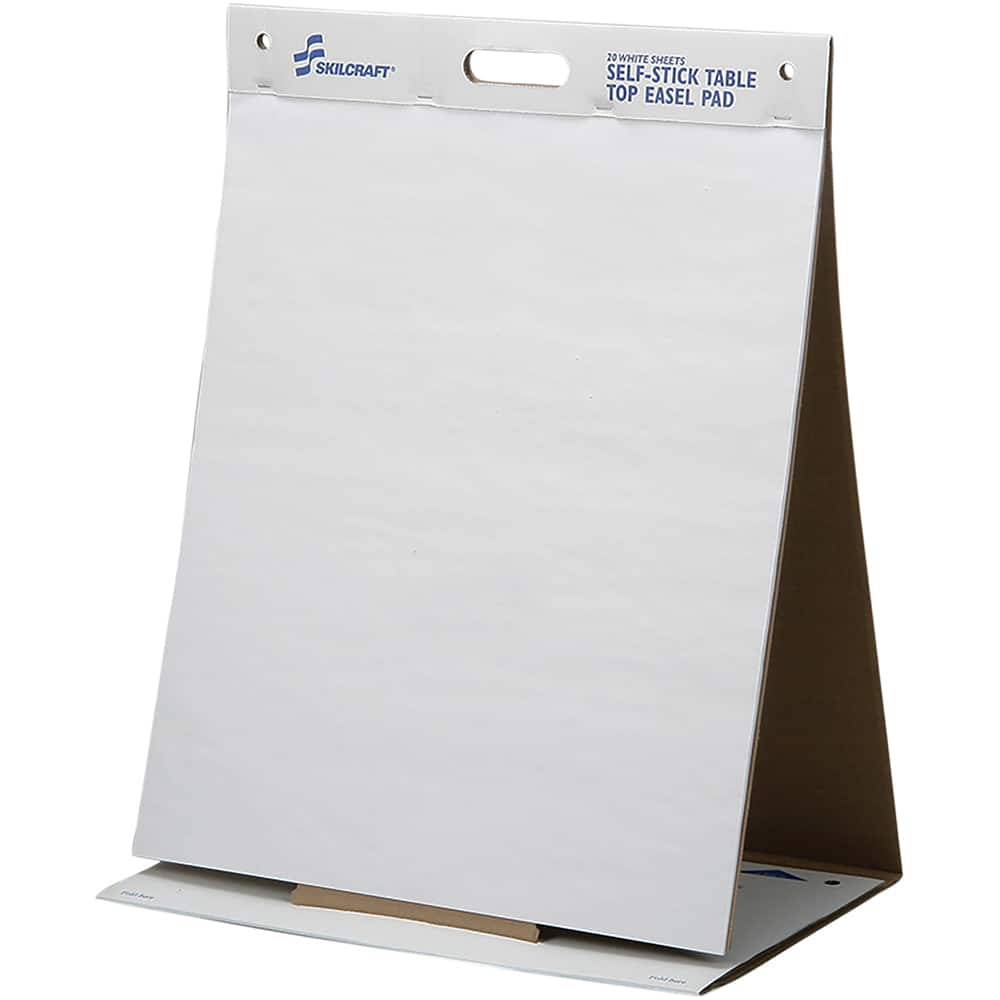 Ability One - Easel Pads & Accessories; Display/Marking Boards Accessory Type: Easel Pads ; For Use With: Table Top Easel Display ; Detailed Product Description: Skilcraft Self-Stick Tabletop Easel Pad, 20 X 23, White - Exact Tooling