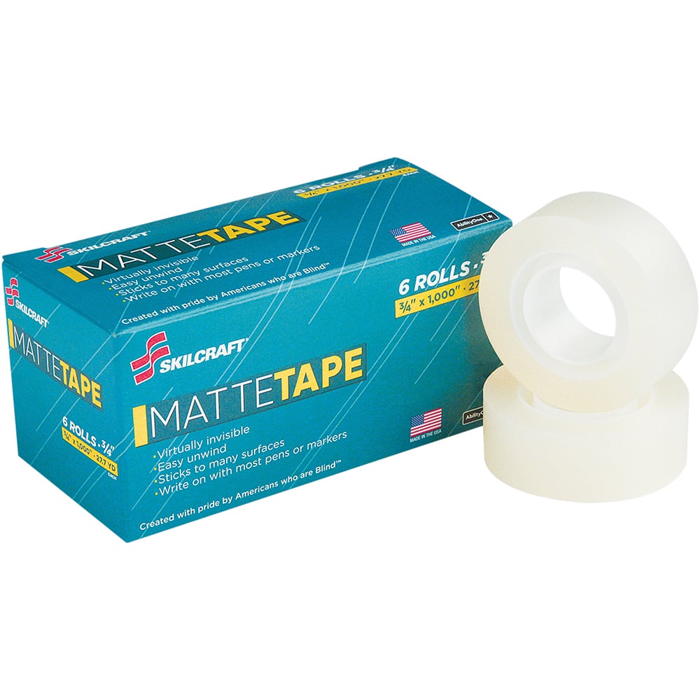 Ability One - Packing Tape; Tape Type: Transparent ; Color: Clear ; Adhesive Material: Plastic ; Width (Inch): 1 ; Length: 83.33' ; Material Type: Plastic - Exact Tooling