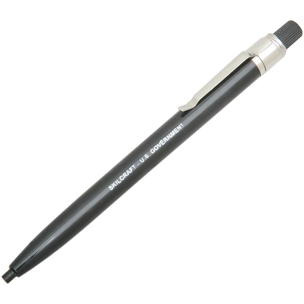 Ability One - Pens & Pencils; Type: Wax Pencil ; Color: Black ; Tip Type: 3MM - Exact Tooling