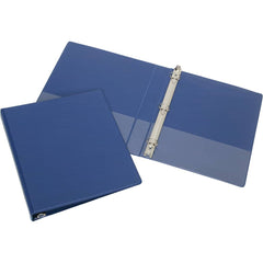 Ability One - Ring Binders; Binder Type: 3 Hole Binder ; Capacity: 2" ; Color: Blue ; Material: Vinyl ; Size: 8-1/2 x 11" - Exact Tooling