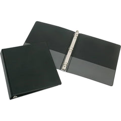 Ability One - Ring Binders; Binder Type: 3 Hole Binder ; Capacity: 3" ; Color: Black ; Material: Vinyl ; Size: 8-1/2 x 11" - Exact Tooling