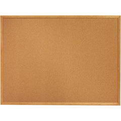 Ability One - Cork Bulletin Boards; Style: Bulletin ; Color: Natural ; Material: Cork ; Width (Inch): 12 ; Height (Inch): 36 - Exact Tooling