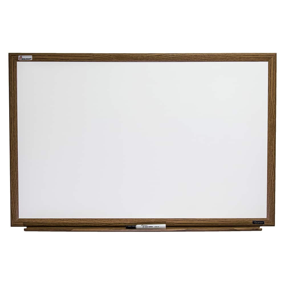 Ability One - Whiteboards & Magnetic Dry Erase Boards; Height (Inch): 36 ; Width (Inch): 24 ; Material: Melamine - Exact Tooling
