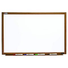 Ability One - Whiteboards & Magnetic Dry Erase Boards; Height (Inch): 36 ; Width (Inch): 24 ; Material: Porcelain - Exact Tooling