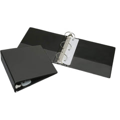 Ability One - Ring Binders; Binder Type: 3 Hole Binder ; Capacity: 3" ; Color: Black ; Material: Vinyl ; Size: 8-1/2 x 11" - Exact Tooling