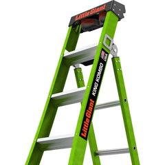 Little Giant Ladder - Step Ladders; Type: Multi-Use Ladder ; Height (Feet): 6 ; Industry Rating: 1AA ; Load Capacity (Lb.): 375.000 ; Material: Fiberglass ; Base Spread: 45 (Inch) - Exact Tooling