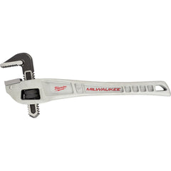 Milwaukee Tool - Pipe Wrenches; Type: Pipe Wrench ; Maximum Pipe Capacity (Inch): 2 ; Overall Length (Inch): 14 ; Material: Aluminum ; Additional Information: Ergonomic Handle Design That Helps Prevent Fatigue And Slip ; Finish/Coating: Black - Exact Tooling