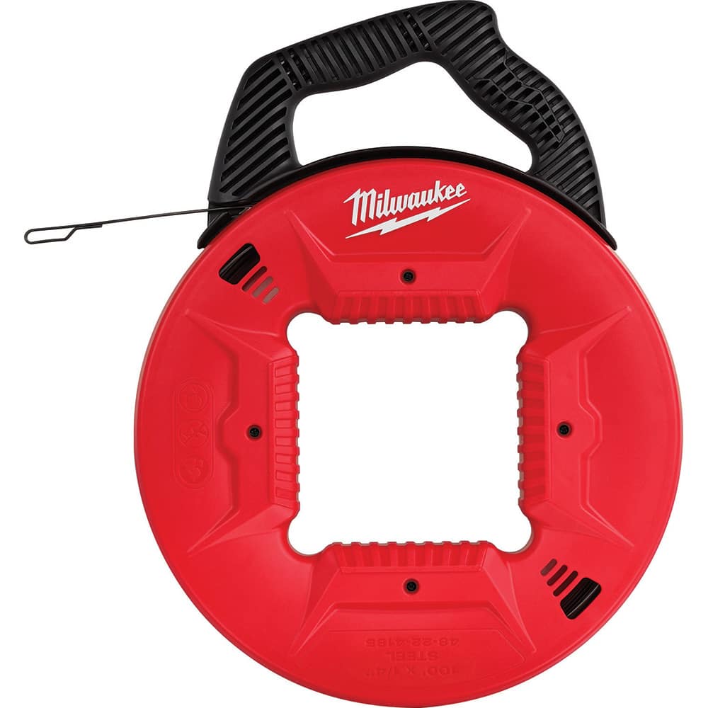 Milwaukee Tool - Fish Tape; Tape Type: Fish Tape ; Material: Polymer ; Overall Length (Feet): 100 ; Tape Width (Inch): 2.17 ; Tape Width (Decimal Inch): 2.17 ; Tape Thickness (Inch): 1/4 - Exact Tooling